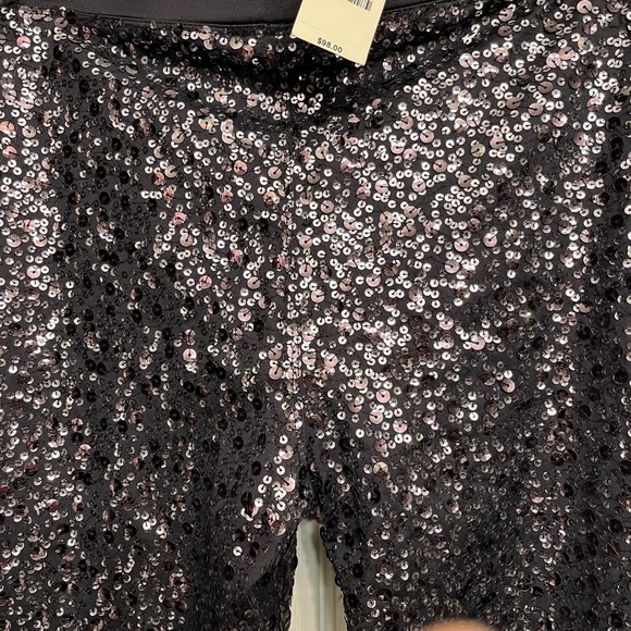 Express size  Large Black sequin pull on legging  run a bit large fits 12-14 - Picture 11 of 16